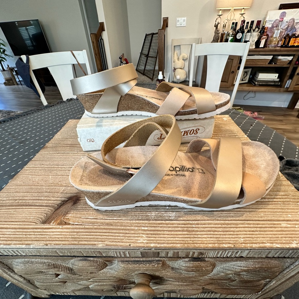Birkenstock Papillio backstrap sandal with cork footbed